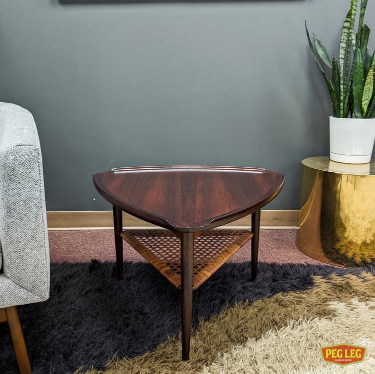 Danish Modern rosewood living room table by Poul Jensen for Selig