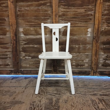 Small White Wooden Chair