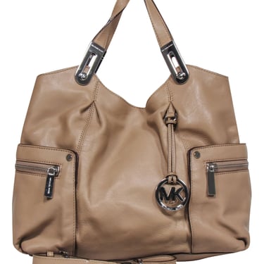 Michael Kors - Beige Leather Satchel Bag
