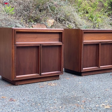 Mid-Century Modern John Keal Nightstands - a Pair 