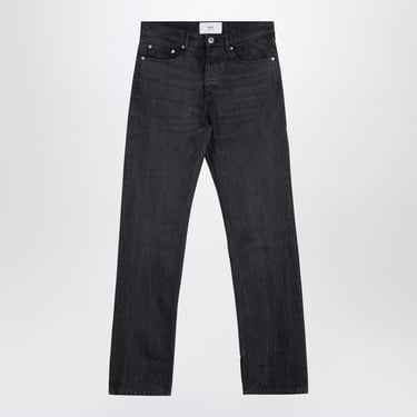 Ami Paris Faded Black Denim Jeans Men