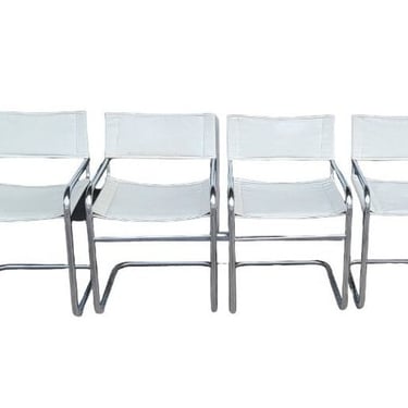 4 Mid Century Modern Chrome Chevalier Chairs 