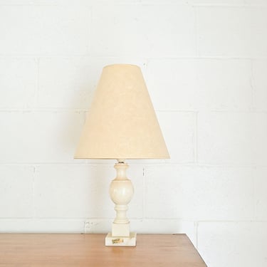 vintage french alabaster lamp