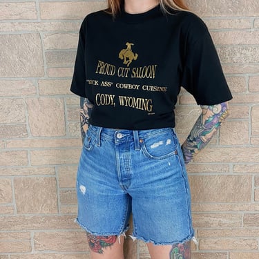 80's Proud Cut Saloon Cody Wyoming Promo T Shirt 