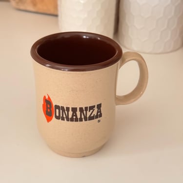 Vintage Bonanza Restaurant Plastic Coffee Mug 
