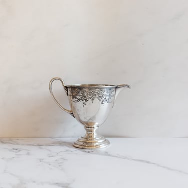 vintage sheffield england silver creamer