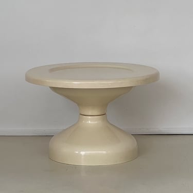 1960s Cream Rocchetto Table by A & P.G. Castiglioni for Kartell