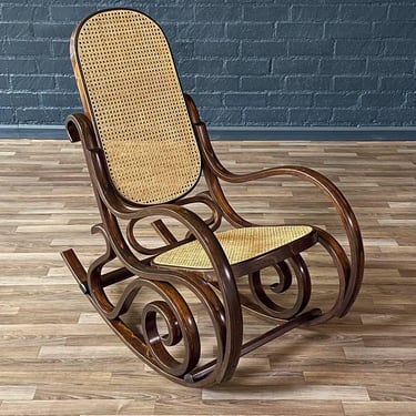 Vintage Bentwood & Cane Rocking Chair, c.1970’s 