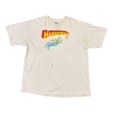 (XL) 2001 White Earth Sun Moon Handyman T-Shirt 031422 JF