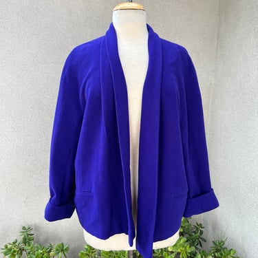 Vintage rich purple wool jacket Sz 8 by Max Mara Made in Italy 