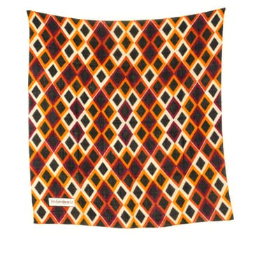 Yves Saint Laurent Graphic Wool Scarf