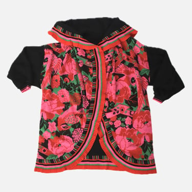 Kansai Yamamoto Floral Intarsia Cardigan