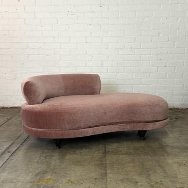 Vintage Chaise in Muave Chenille 