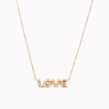 Puffed Love Necklace
