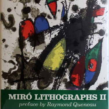 Joan Miro Lithographs Book Volume II with Original Modern Lithographs 1953-1963 