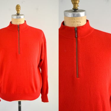 1980s Meister Red Men's Sweater 