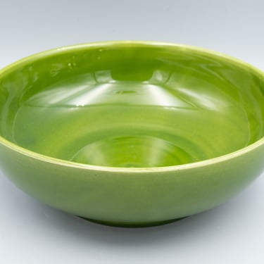Paden City Minion Dell Green 9" Round Vegetable Bowl | Vintage Mid Century Modern Dinnerware Serveware 
