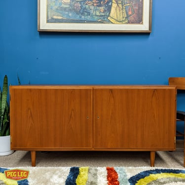 Danish Modern teak credenza by Poul Hundevad