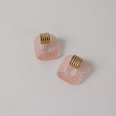 Vintage Baby Pink Convertible Earrings