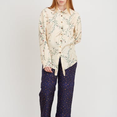 Wide Leg Embroidered Trousers