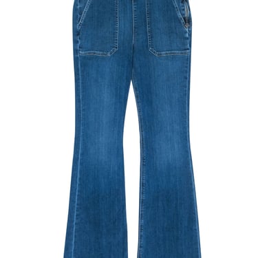 Frame - Medium Wash High Rise Flared Jeans Sz 28