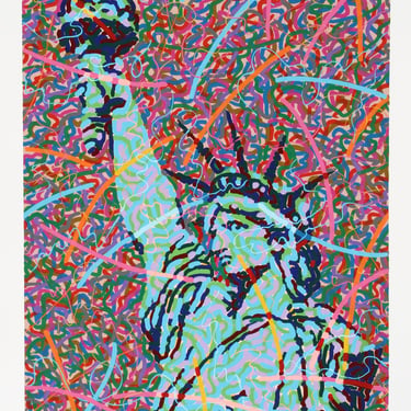 Saint Liberty by Greg Constantine Pop Print 1986 