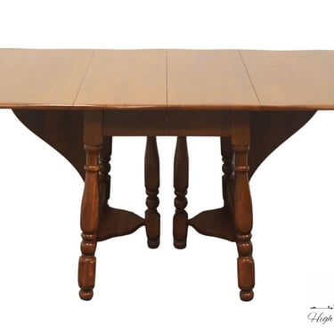 ABERNATHY FURNITURE Solid Hard Rock Maple Colonial Style 69" Butterfly Drop Leaf Dining Table 