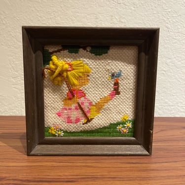 Girl on Swing Needlepoint