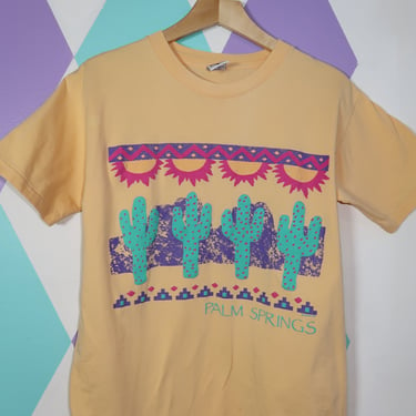 Vintage 90s Palm Springs Cactus Graphic Tee