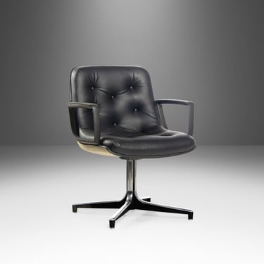 Tufted Swivel Office Chair After Charles Pollock, c. 1960s 
