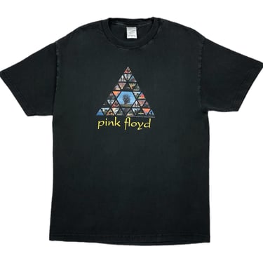 Vintage 2005 Pink Floyd Album Covers Faded Out Rock and Roll Graphic T-Shirt Size Large 