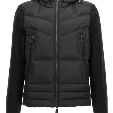 Moncler Grenoble Men Two-Material Cardigan