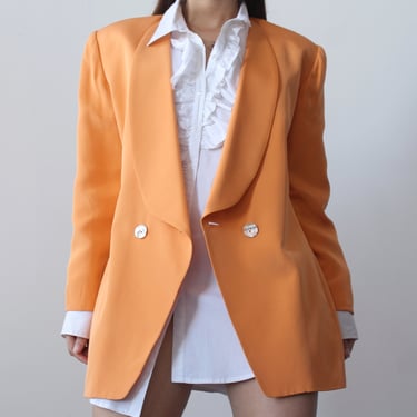 90s Melon Silk Blazer