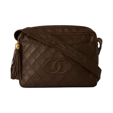 Chanel Brown Lambskin Camera Bag