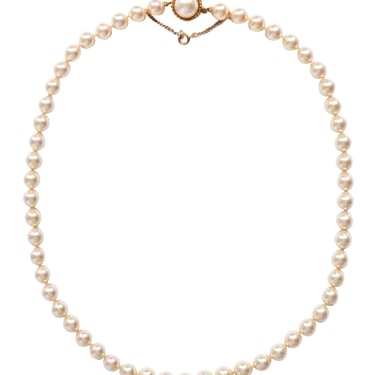 Majorica - Ivory Pearl Sterling Silver Gold Plated Necklace