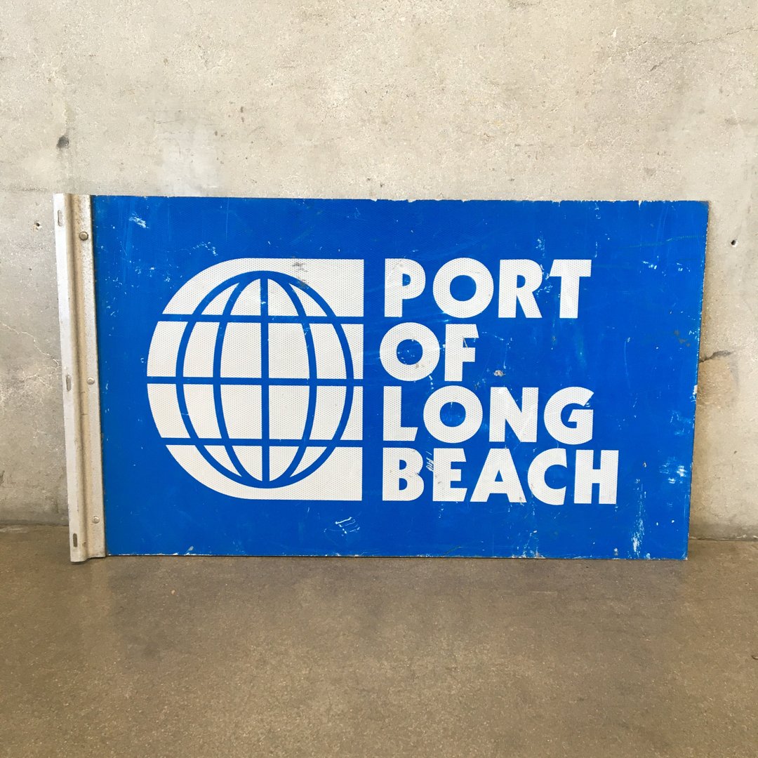 Vintage Port Of Long Beach Sign Urban Americana (Home Decor) Long