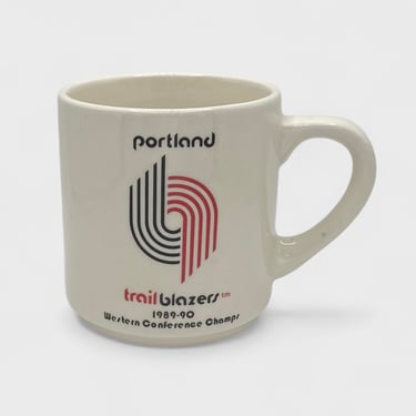 Vintage Portland Trail Blazers 1989-90 Western Conference Champs Roster Mug