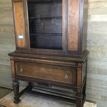 Beautiful Walnut China Cabinet (Tacoma)