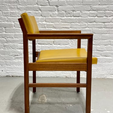 Mid Century Modern ARMCHAIR / Desk Chair by Ebena LaSalle Inc. of Montreal, Solid Walnut, c. 1960s 
