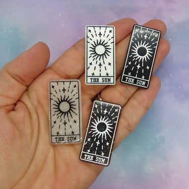 Tarot Card Hair Clip The Sun Barrette Magic Oracle 