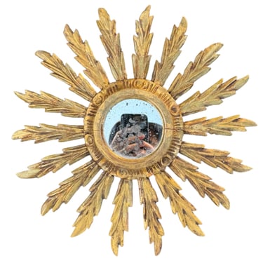 French Wood Gilt Sunburst