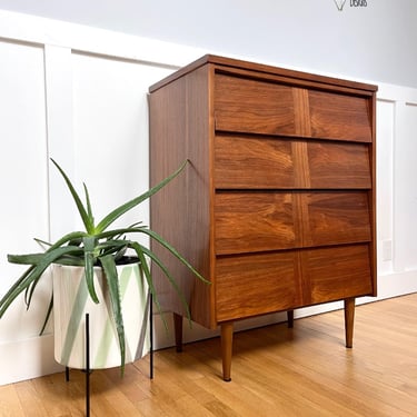 Walnut tallboy