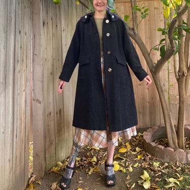 Vintage 1950’s Grey Wool Coat 