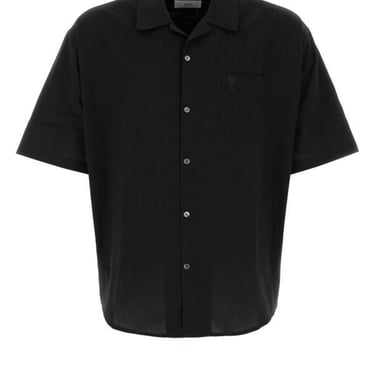 Ami Man Black Cotton Shirt