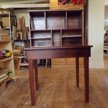 cj/ Yeoman's Desk made from Salvaged Trumpy M/Y Wood