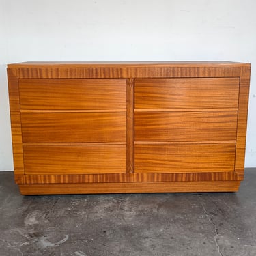 Mid-Century Modern Rway Mahogany Wood Lowboy Dresser 