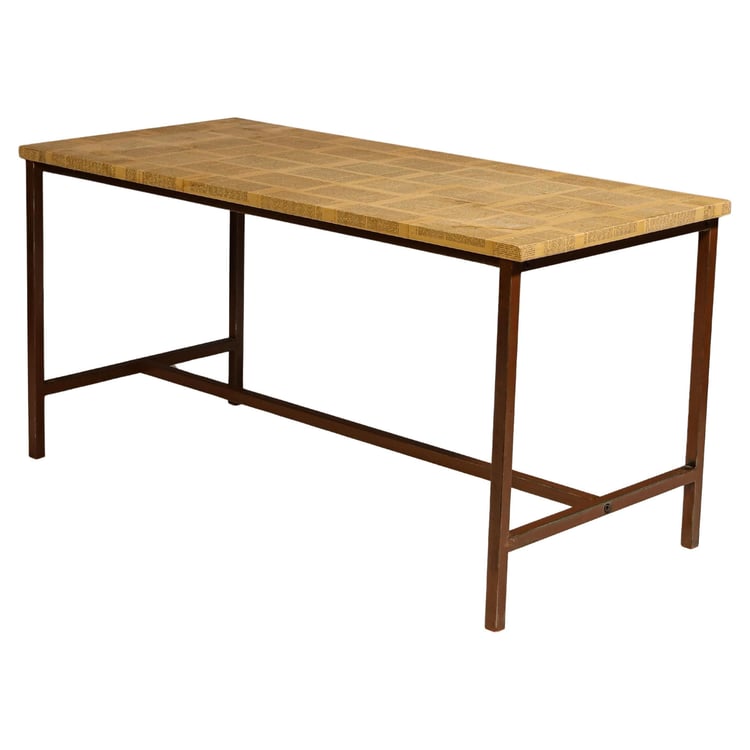 Vintage Eastern Bloc Industrial kitchen table, 1950s, Czechoslovakia 