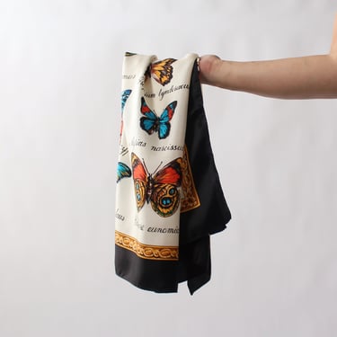 Vintage Butterfly Silk Scarf