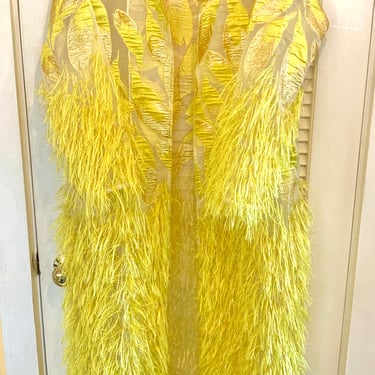 Private Listing La Linguere Yellow Feathered Jacket
