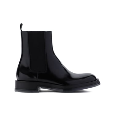 Alexander Mcqueen Men Alexander Mcqueen Calf Leather Boots